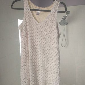 Motherhood maternity textured cream tank top shirt